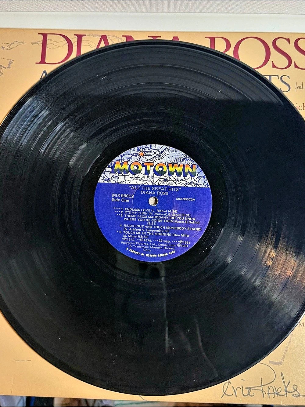 Motown All the Great Hits Vinyl Record Black & Yellow - Picture 2 of 7